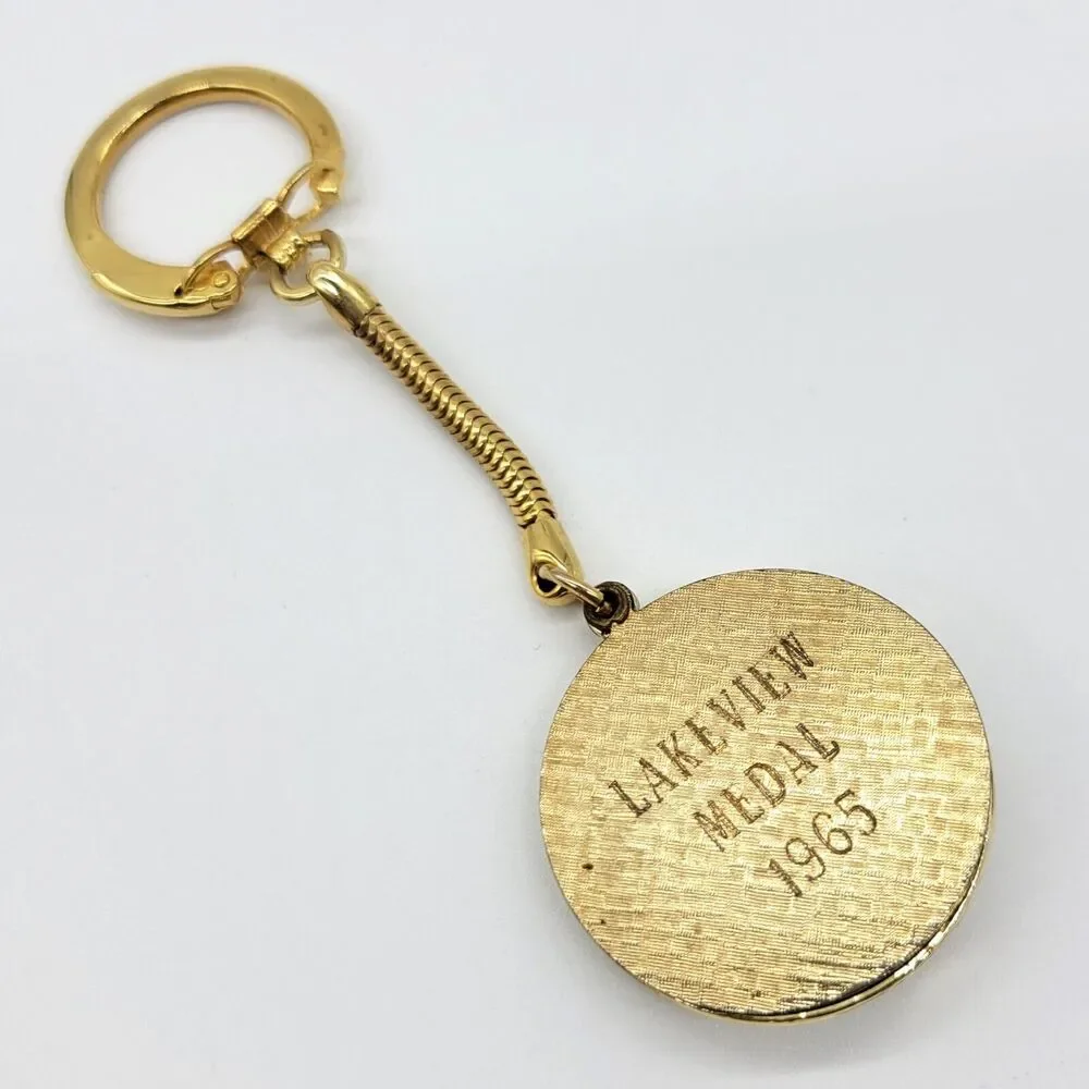 Golf Keychain Lakeview Medal 1965 Memorabilia Lester Park Golf Course Minnesota